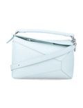 Light Blue Puzzle Edge Small Shoulder Bag 1