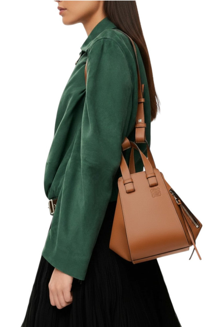 Brown Compact Hammock Mini Satchel 6