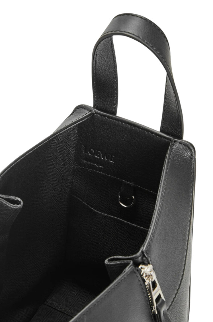Black Compact Hammock Mini Satchel 5