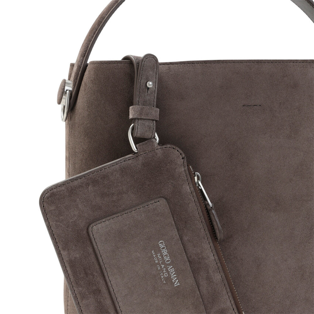 Brown Logo Medium Shoulder Bag 3