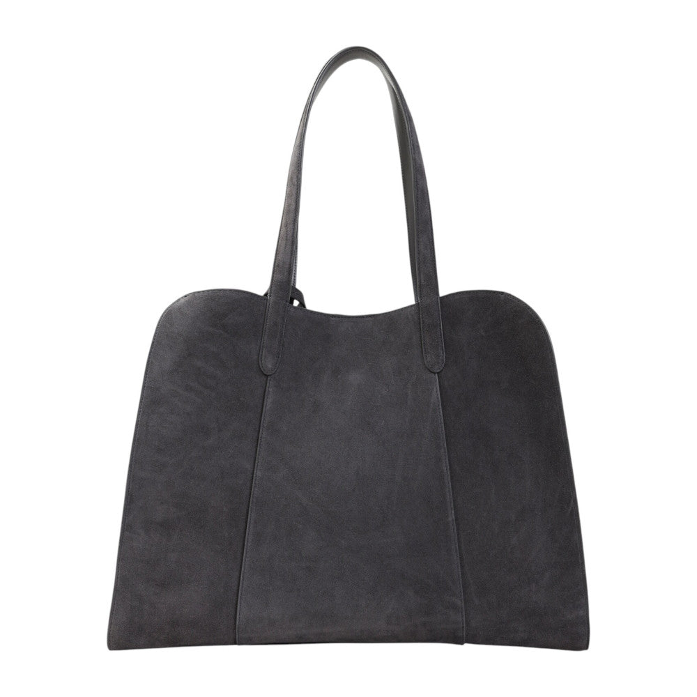 Grey Logo Large Shoulder Bag 2
