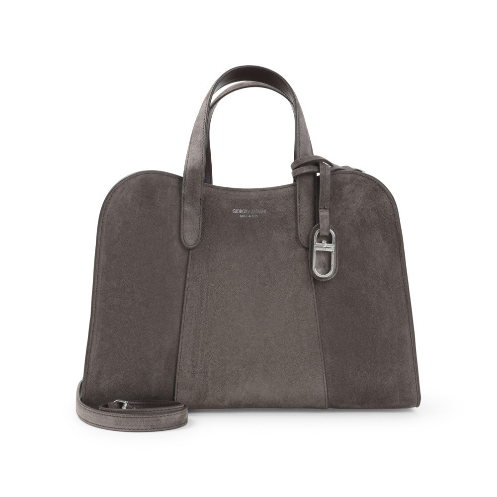 Brown Logo Medium Satchel 1
