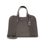 Brown Logo Medium Satchel 1