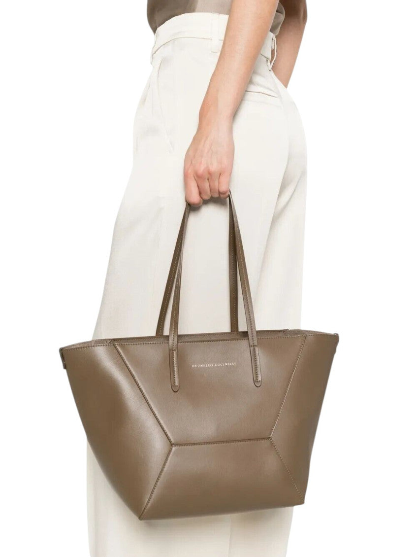 Brown Duo Large Tote 5