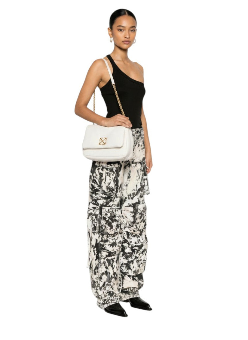 White Jetney Medium Shoulder Bag 4