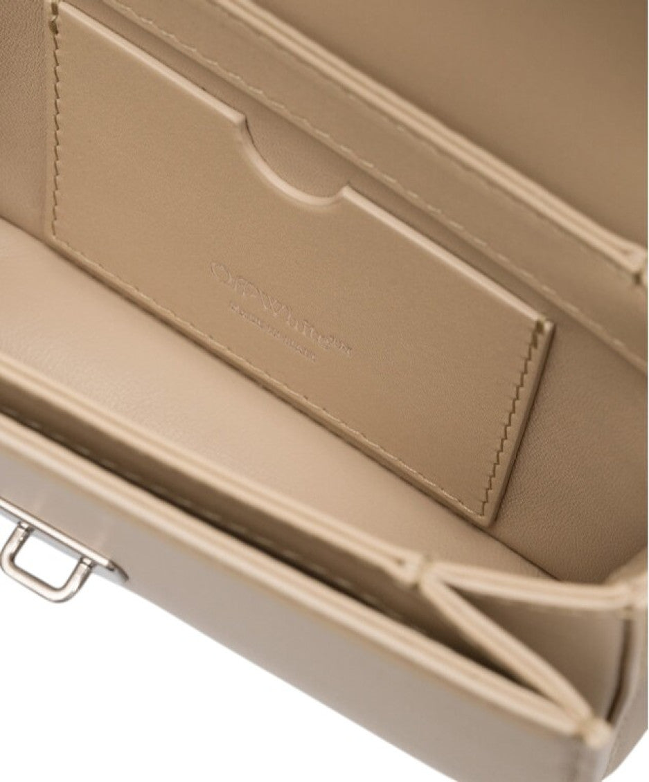 Beige Screw Mini Crossbody Bag 3
