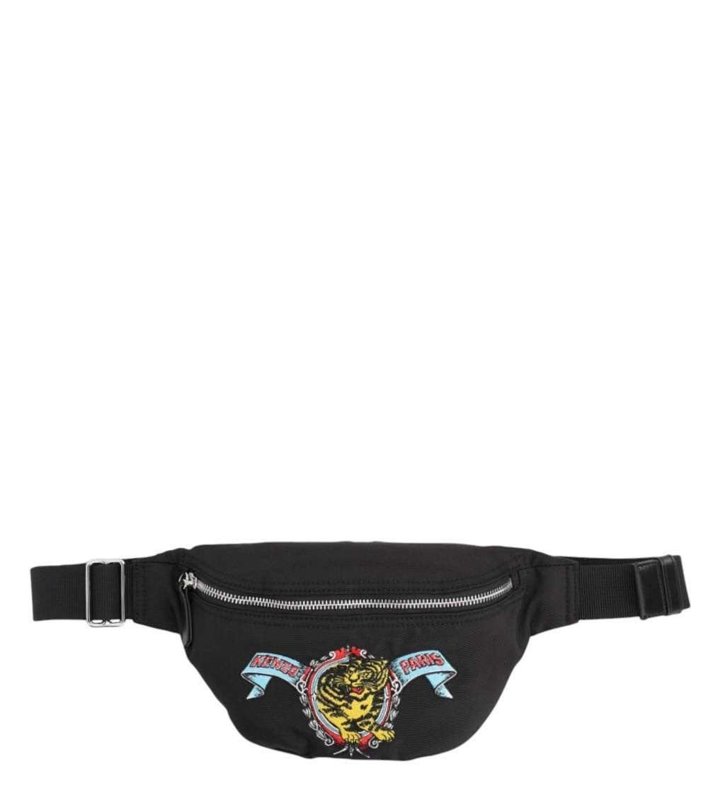 Black Jumping Tiger Large Crossbody Bag 1