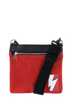 Red Fair Isle Thunderbolt Small Crossbody Bag 1