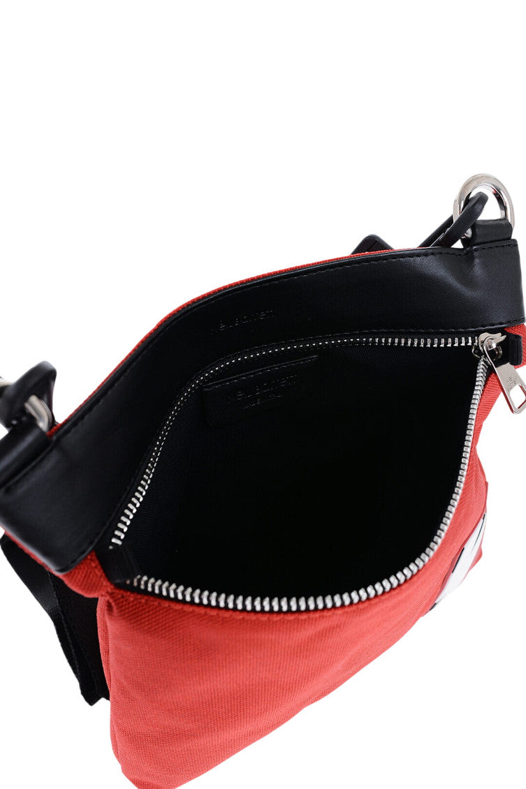 Red Fair Isle Thunderbolt Small Crossbody Bag 3
