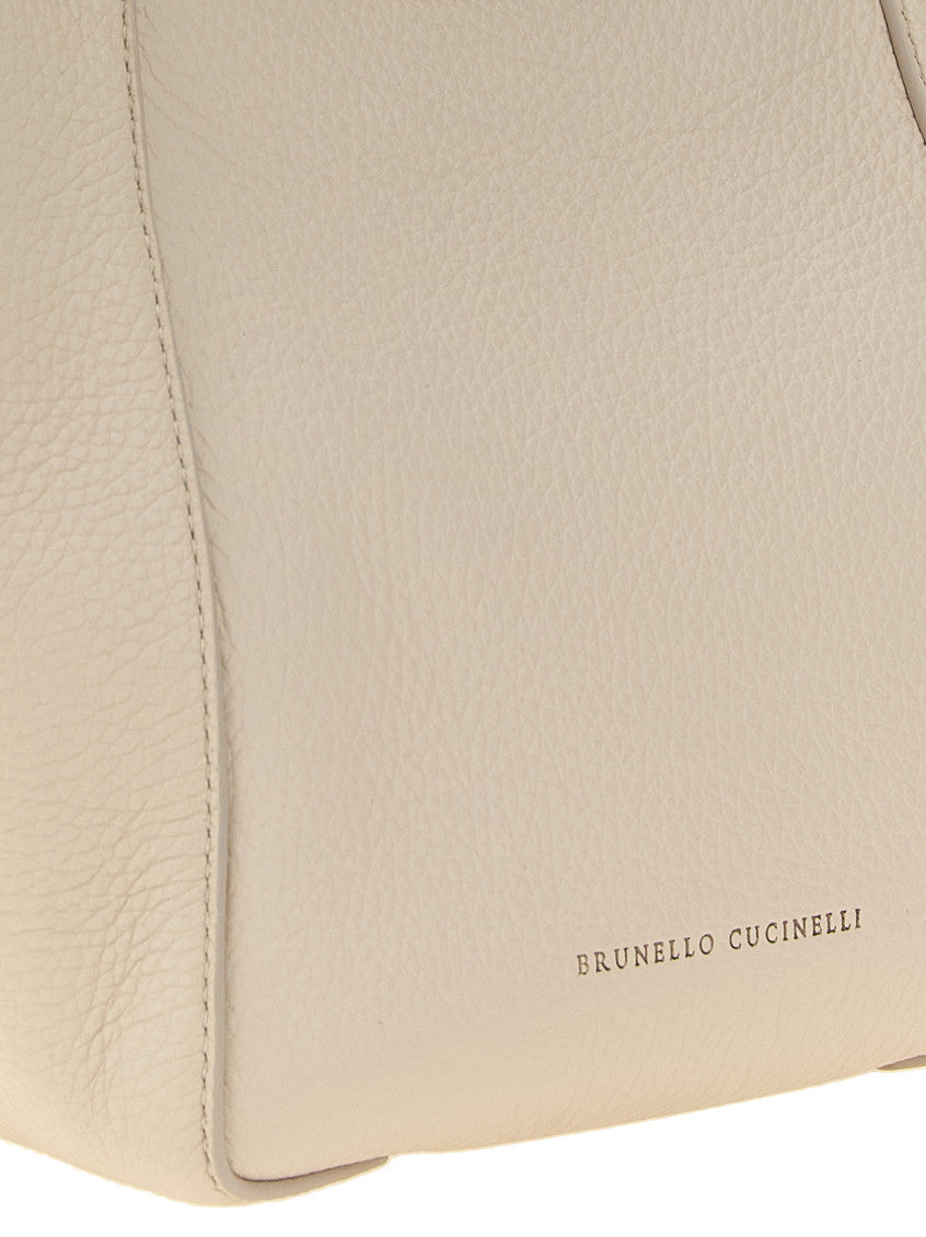 Beige Sartorial Small Satchel 3