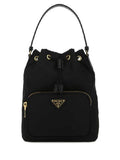 Black Re-Nylon bucket bag 1
