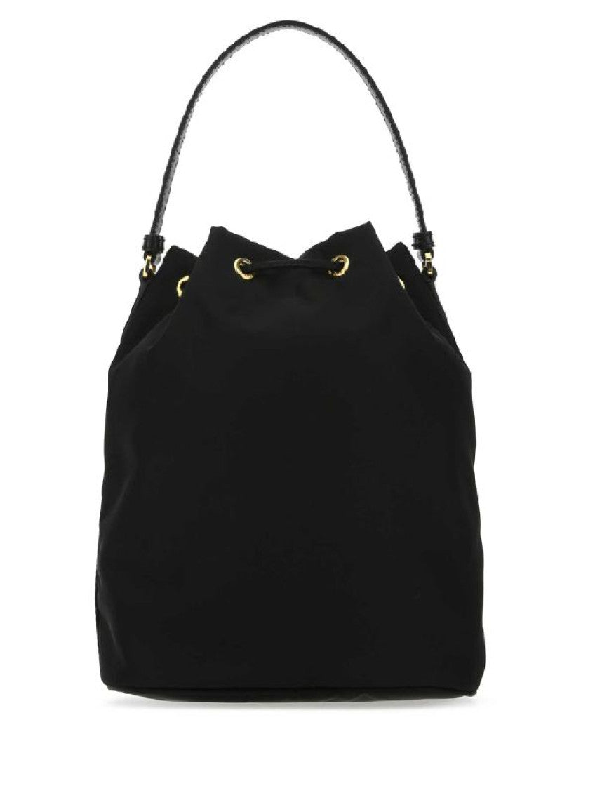 Black Re-Nylon bucket bag 2