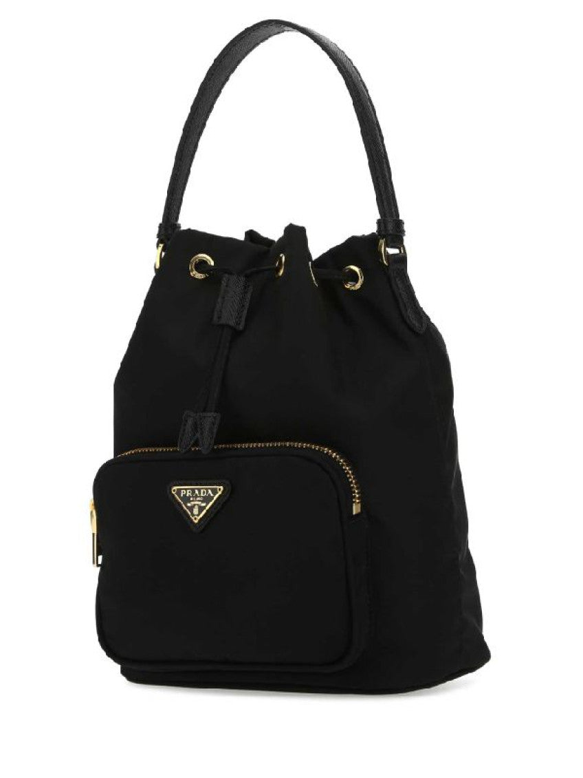 Black Re-Nylon bucket bag 3