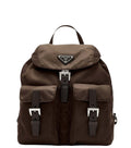 Brown Logo Small Backpack 1