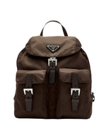 Brown Logo Small Backpack 1
