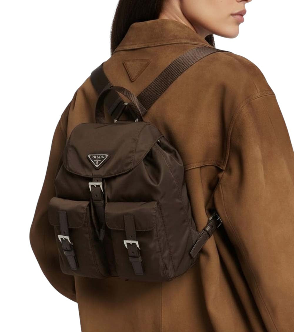 Brown Logo Small Backpack 4