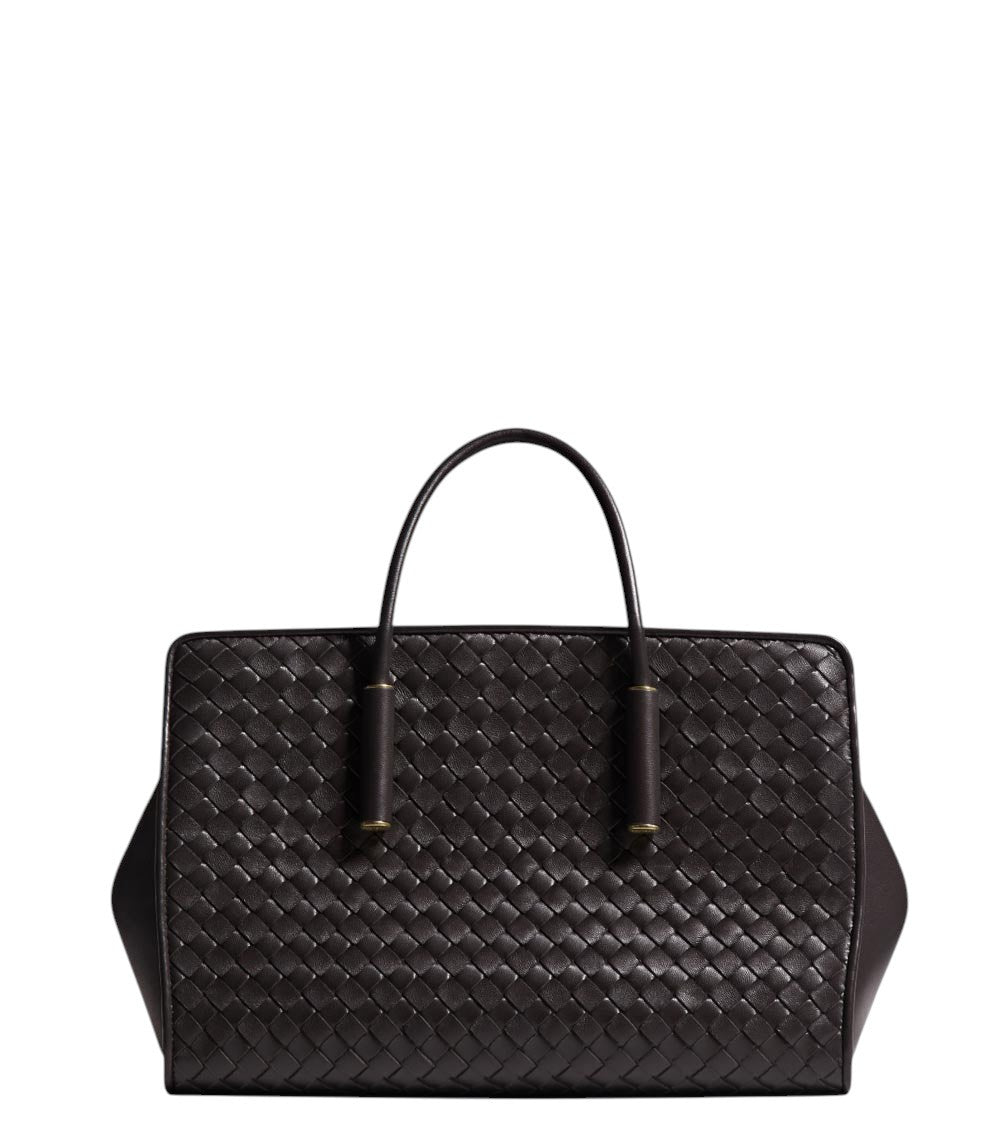 Dark Brown Barbara Small Tote 1