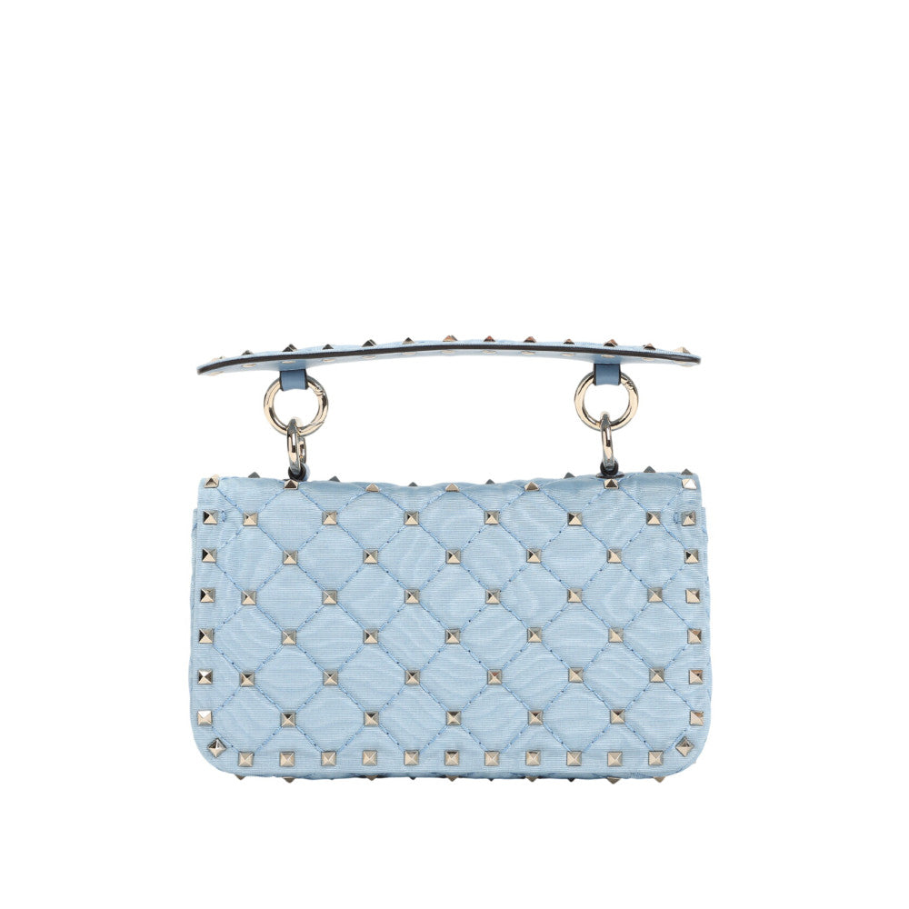 Blue Rockstud Spike Small Shoulder Bag 2