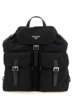 Black Re-Nylon Large Backpack 1