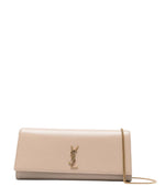 Dark Beige Kate Clutch 1