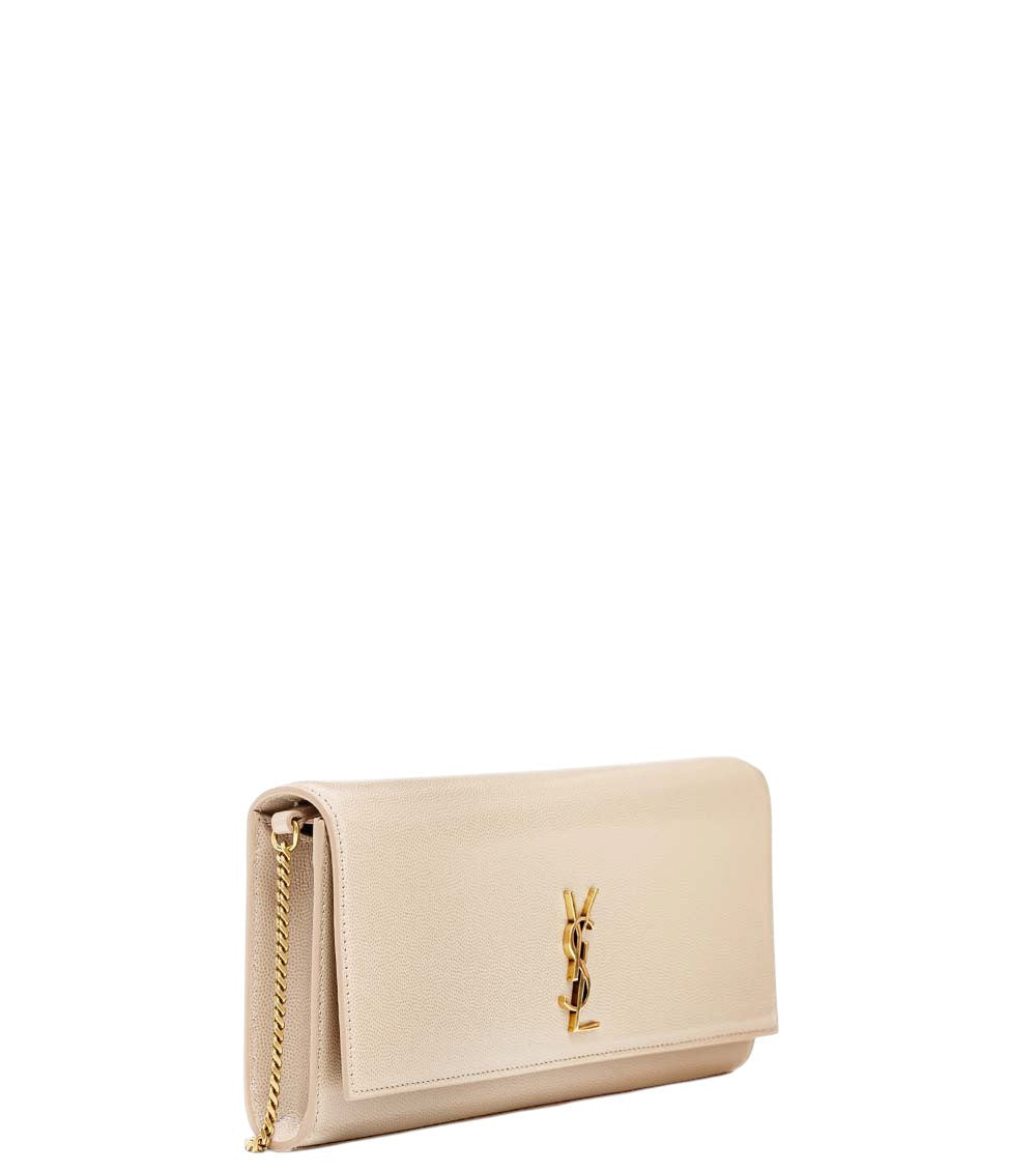 Dark Beige Kate Clutch 2