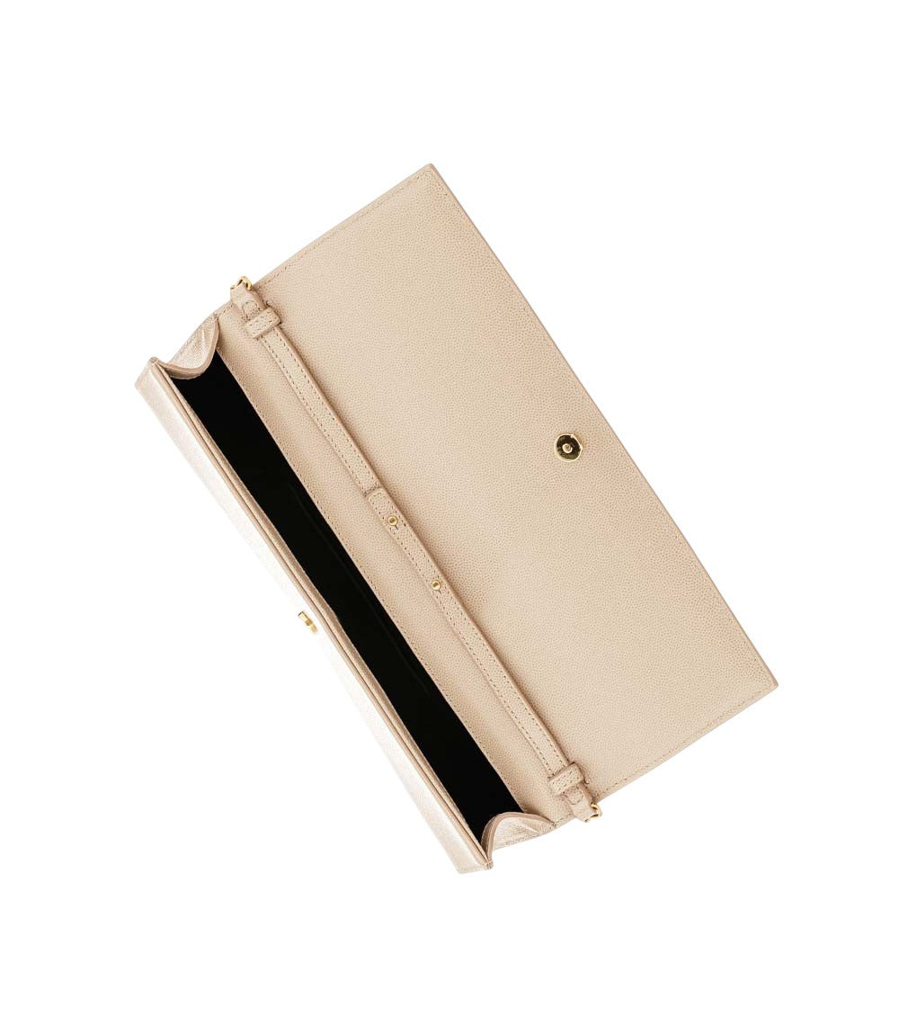 Dark Beige Kate Clutch 4