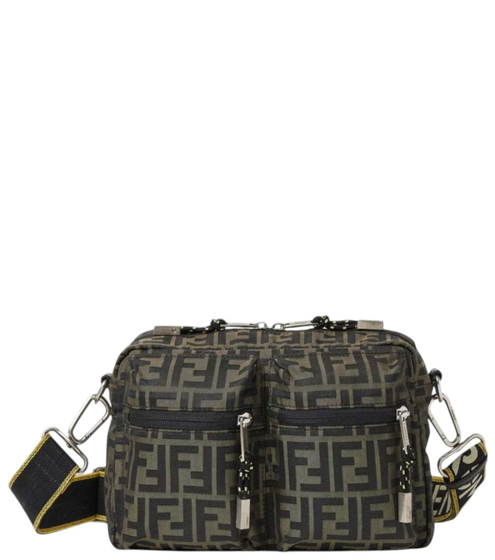 Brown FF Zucca Small Crossbody Bag 1