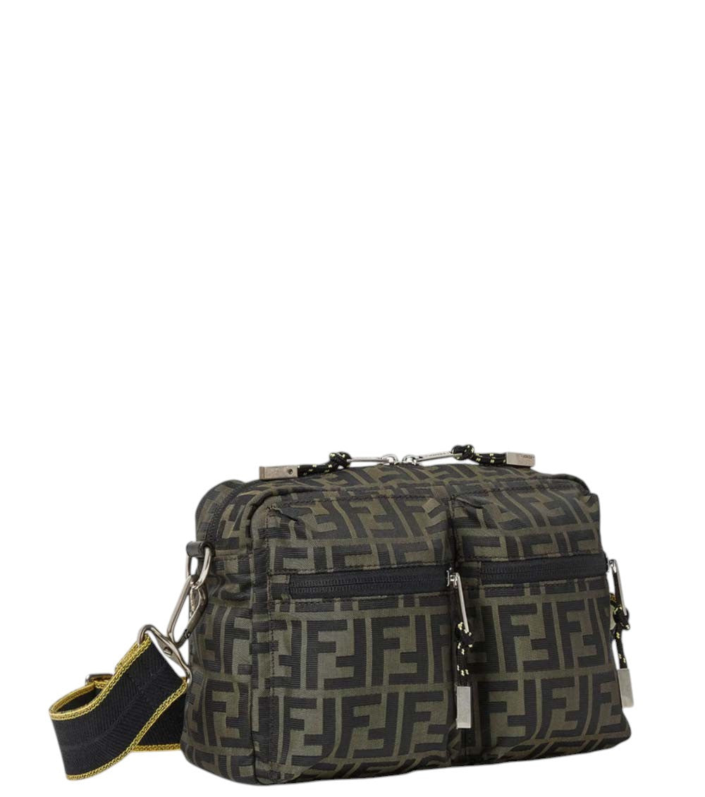 Brown FF Zucca Small Crossbody Bag 5