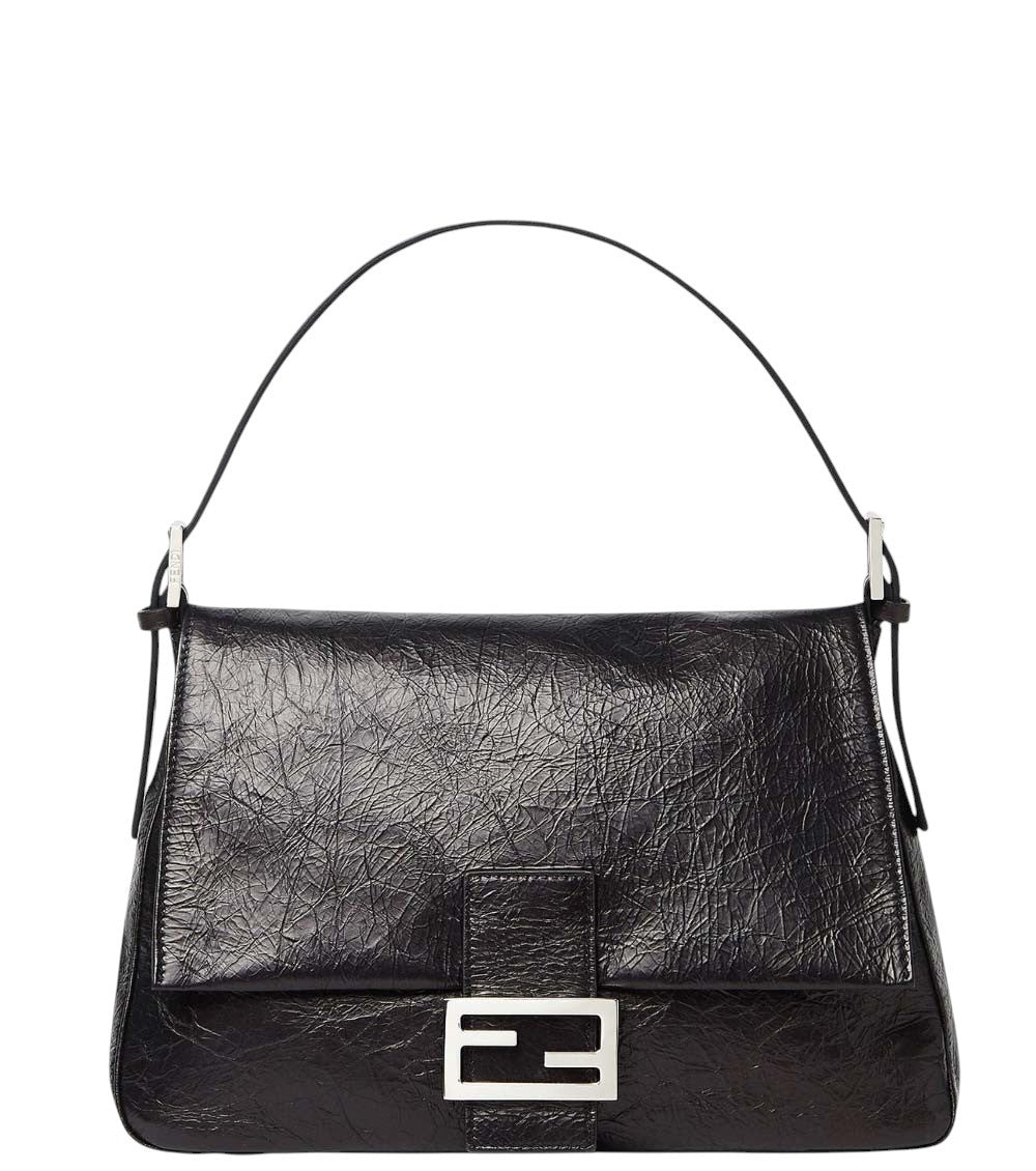 Black Flap 26325  Large Shoulder Bag 1