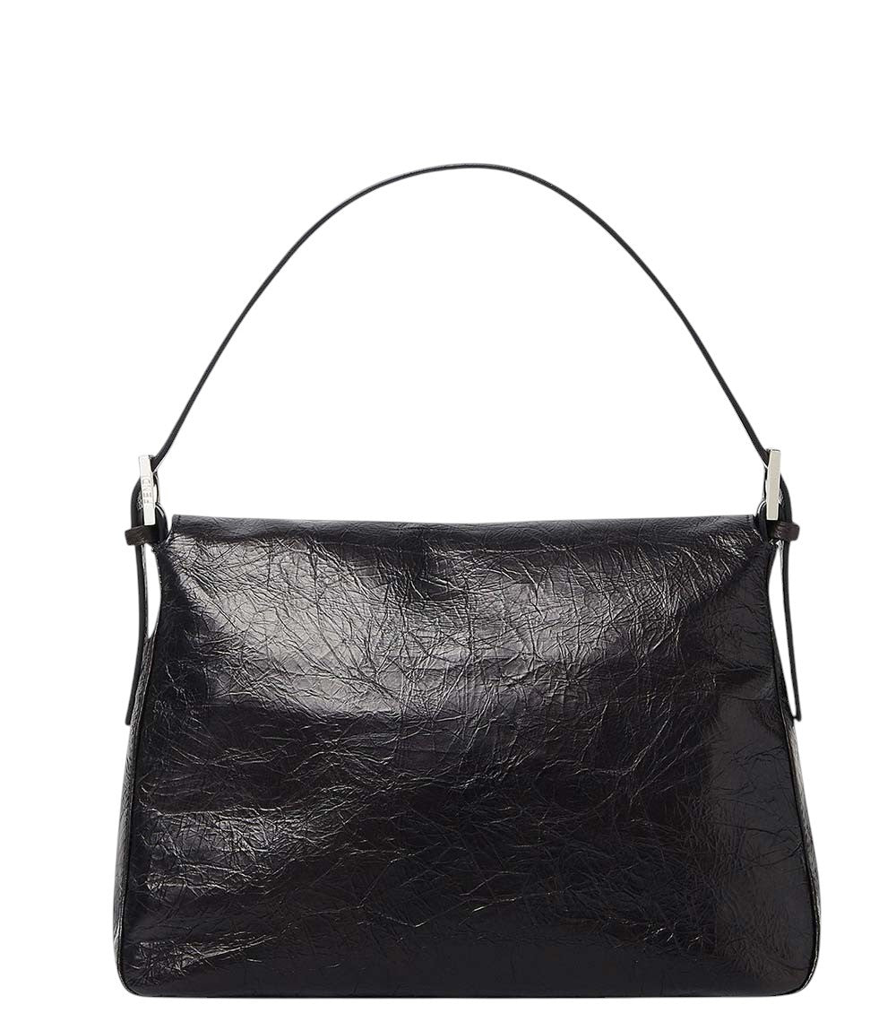 Black Flap 26325  Large Shoulder Bag 3