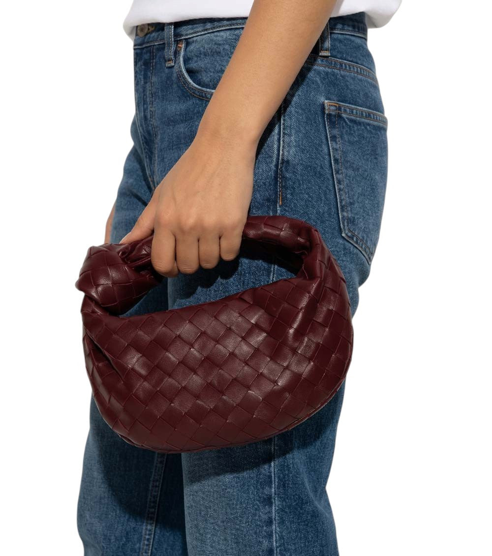 Dark Red Jodie Mini Shoulder Bag 4