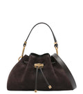 Dark Brown Cinch Small Shoulder Bag 1