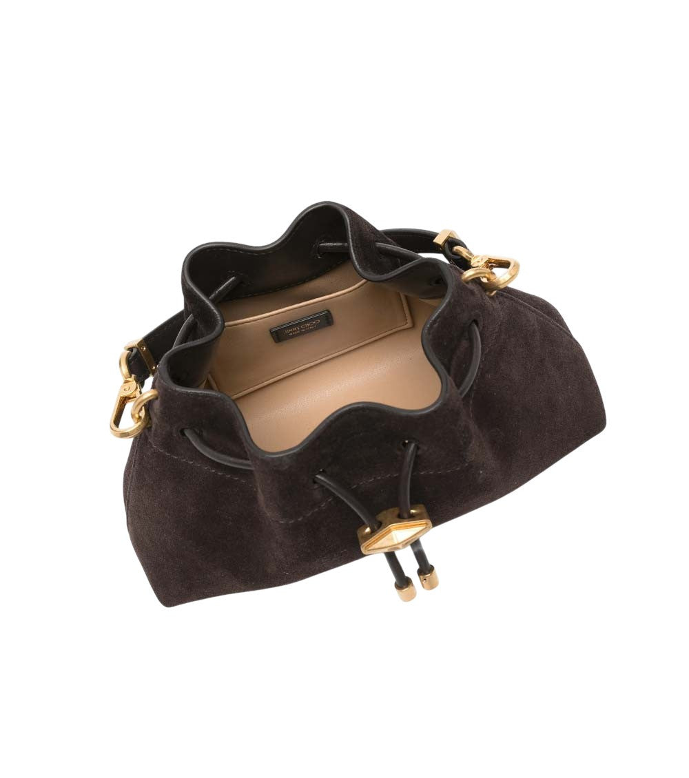 Dark Brown Cinch Small Shoulder Bag 3