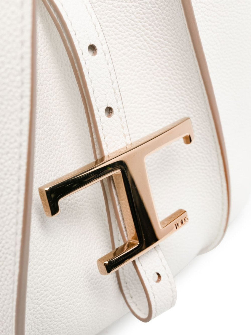 White Timeless mini leather shopping bag 6