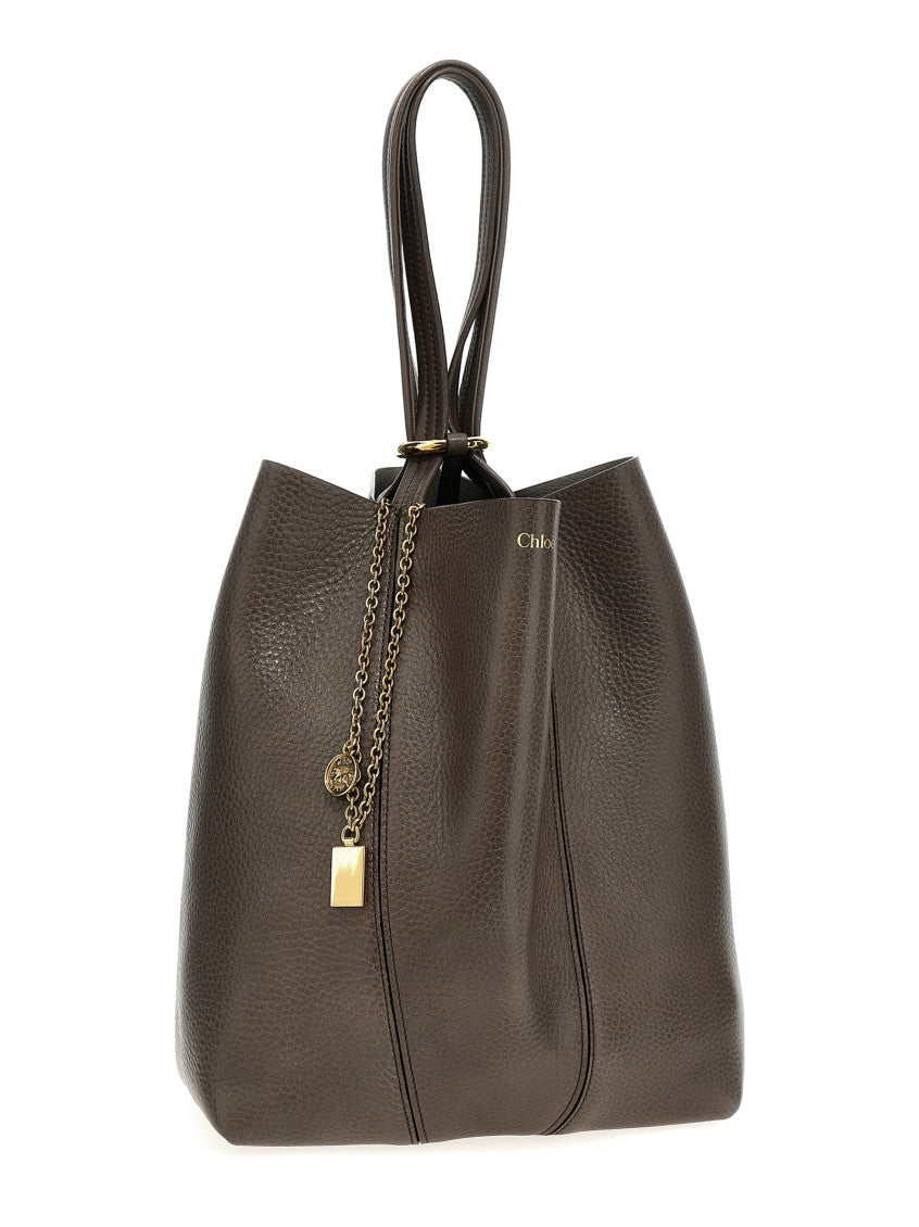 Grey 'Chloé Spin' Tote Bag 3