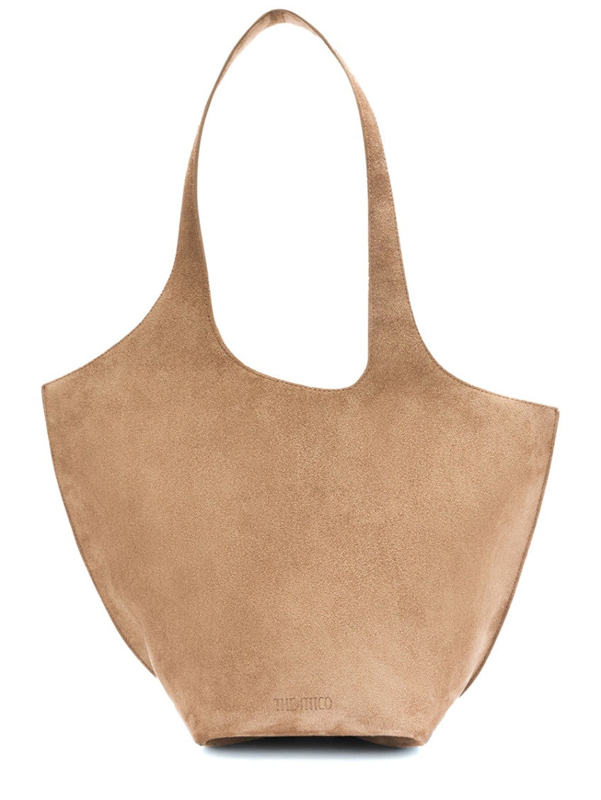 Beige La Scoop Top Zip Medium Tote 1