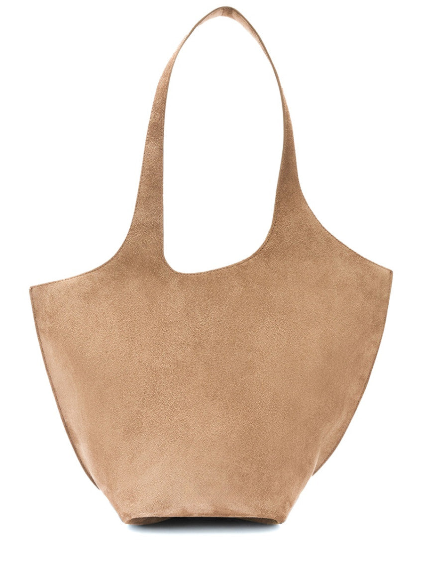 Beige La Scoop Top Zip Medium Tote 2
