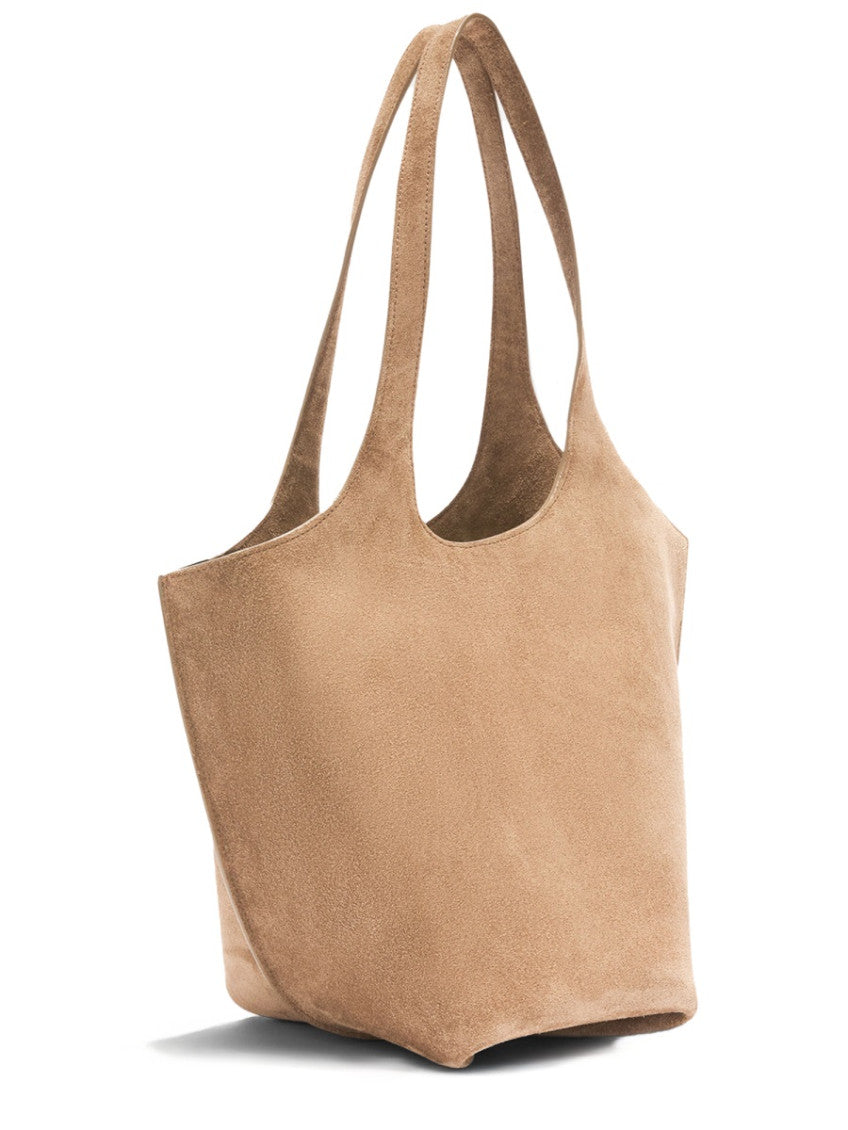 Beige La Scoop Top Zip Medium Tote 3