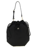 Black Logo Medium Bucket Bag 1