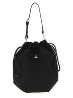 Black Logo Medium Bucket Bag 1