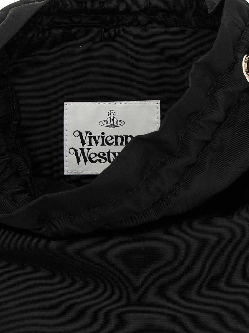 Black Logo Medium Bucket Bag 4