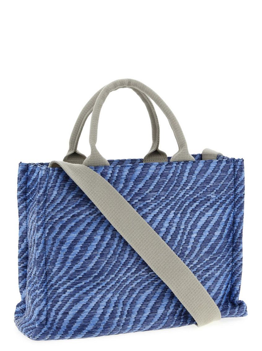 Blue Logo Medium Tote 2