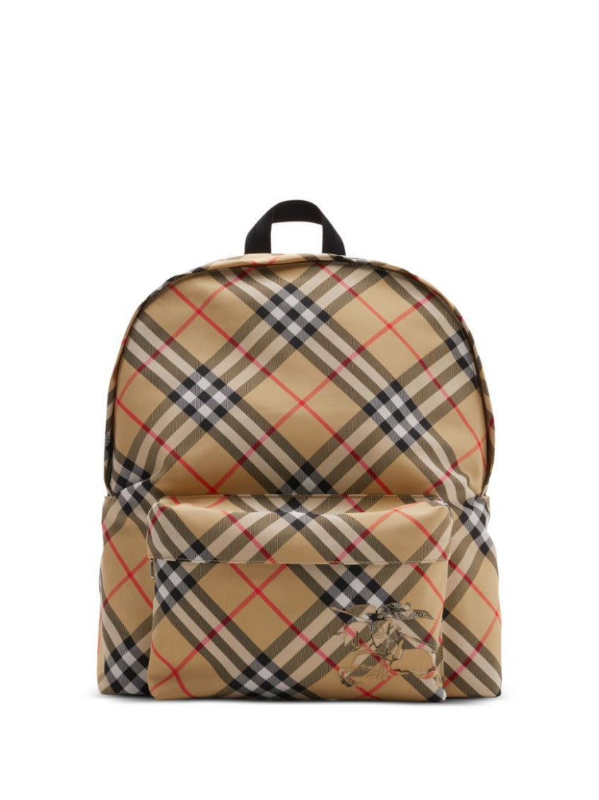 Beige Nova Check backpack 1