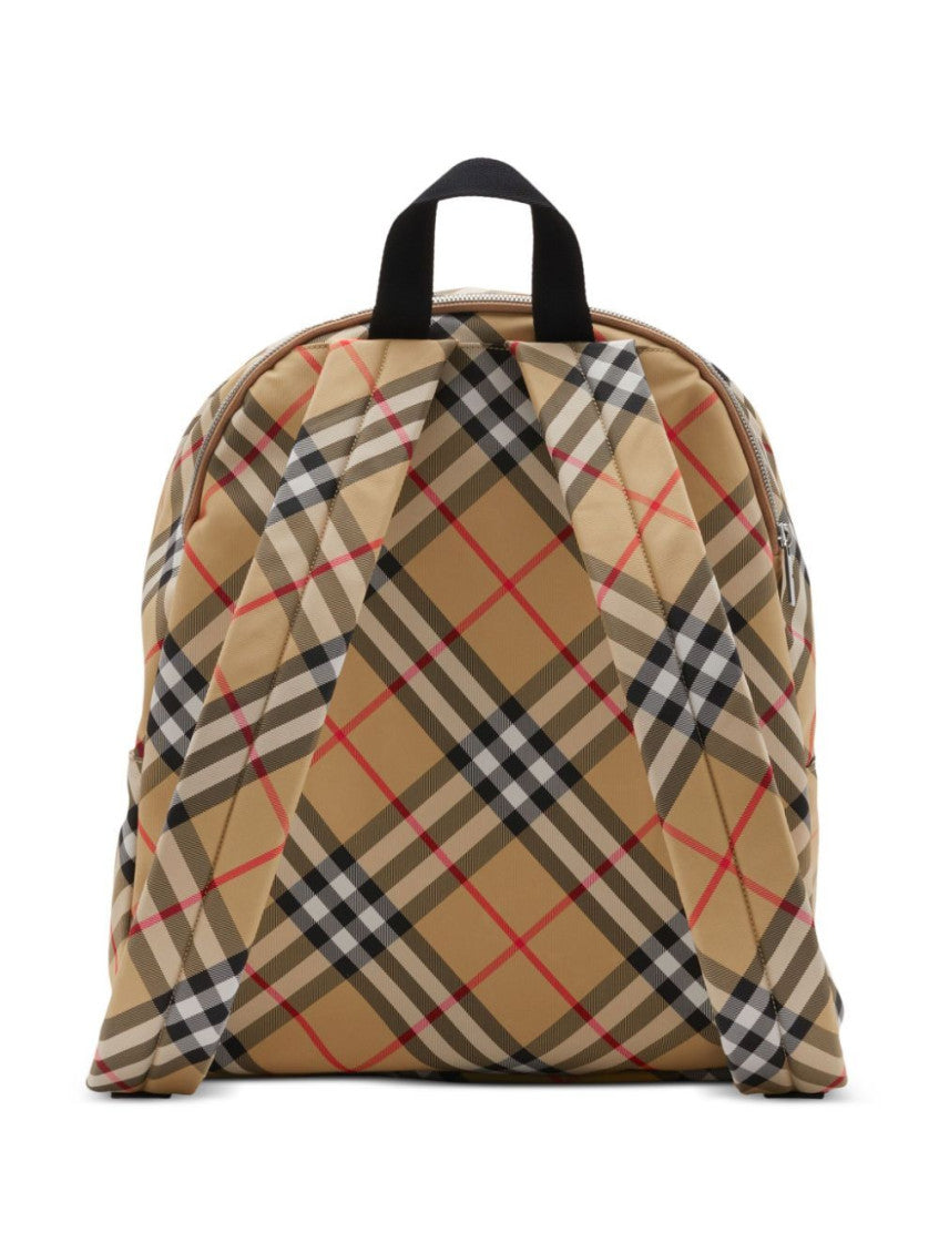 Beige Nova Check backpack 3