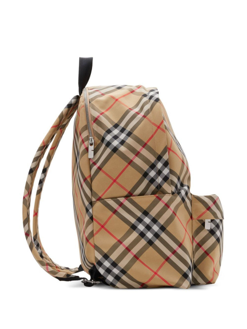Beige Nova Check backpack 4