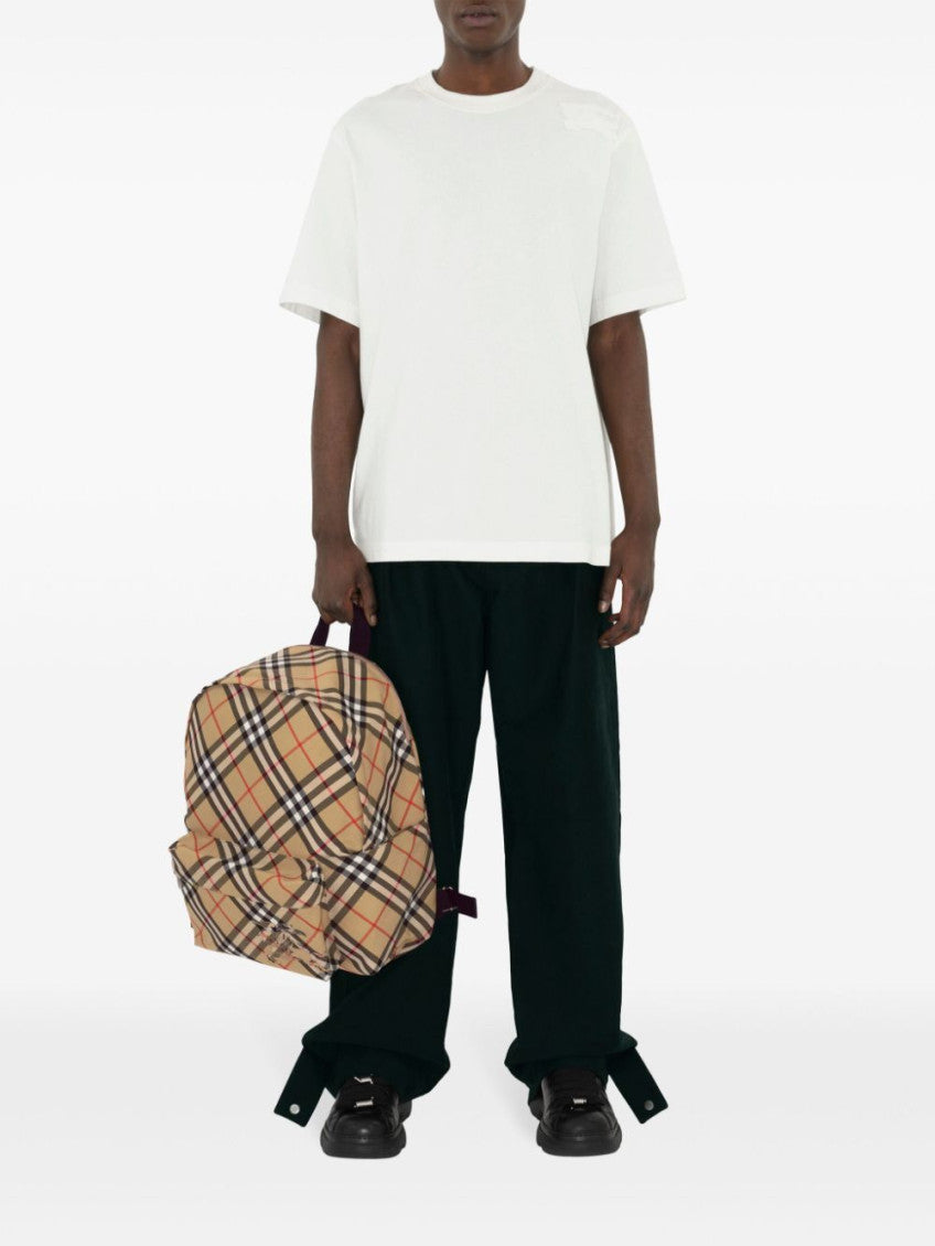 Beige Nova Check backpack 5