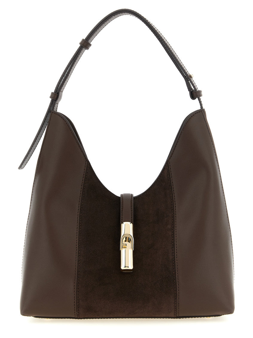 Brown Goccia Medium Shoulder Bag 1