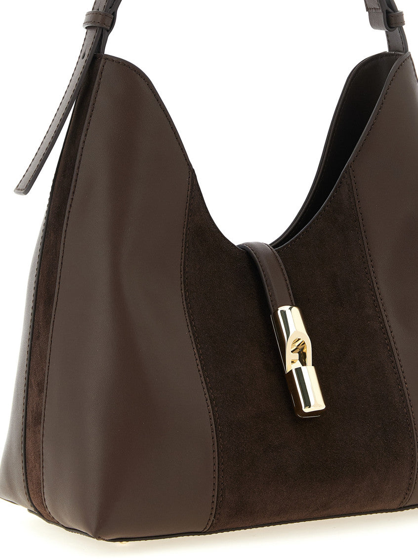Brown Goccia Medium Shoulder Bag 3