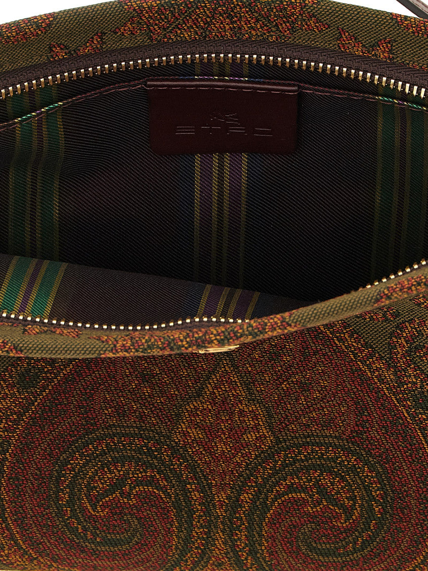 Brown Paisley Print Clutch 4
