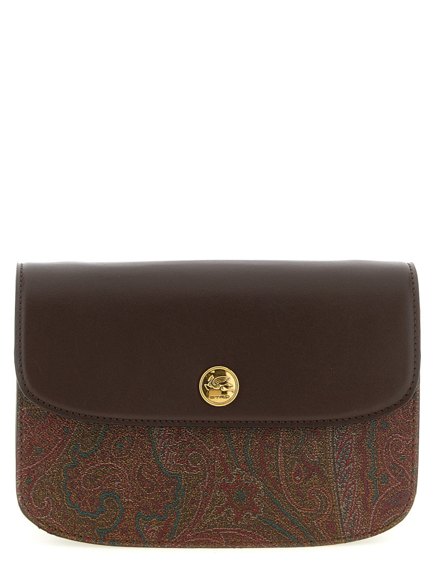 Brown Paisley Print Small Crossbody Bag 1